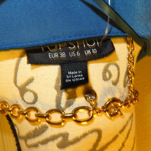 TopShop ☆ *NWT* Tie Cuff Wrap Mini Dress Sz US6 - Picture 8 of 8